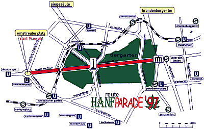 Route der Hanfparade'97
